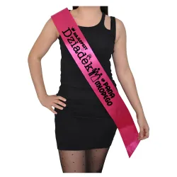 Szarfa FUKSJA Ślub Najlepszy Dziadek Pana Młodego